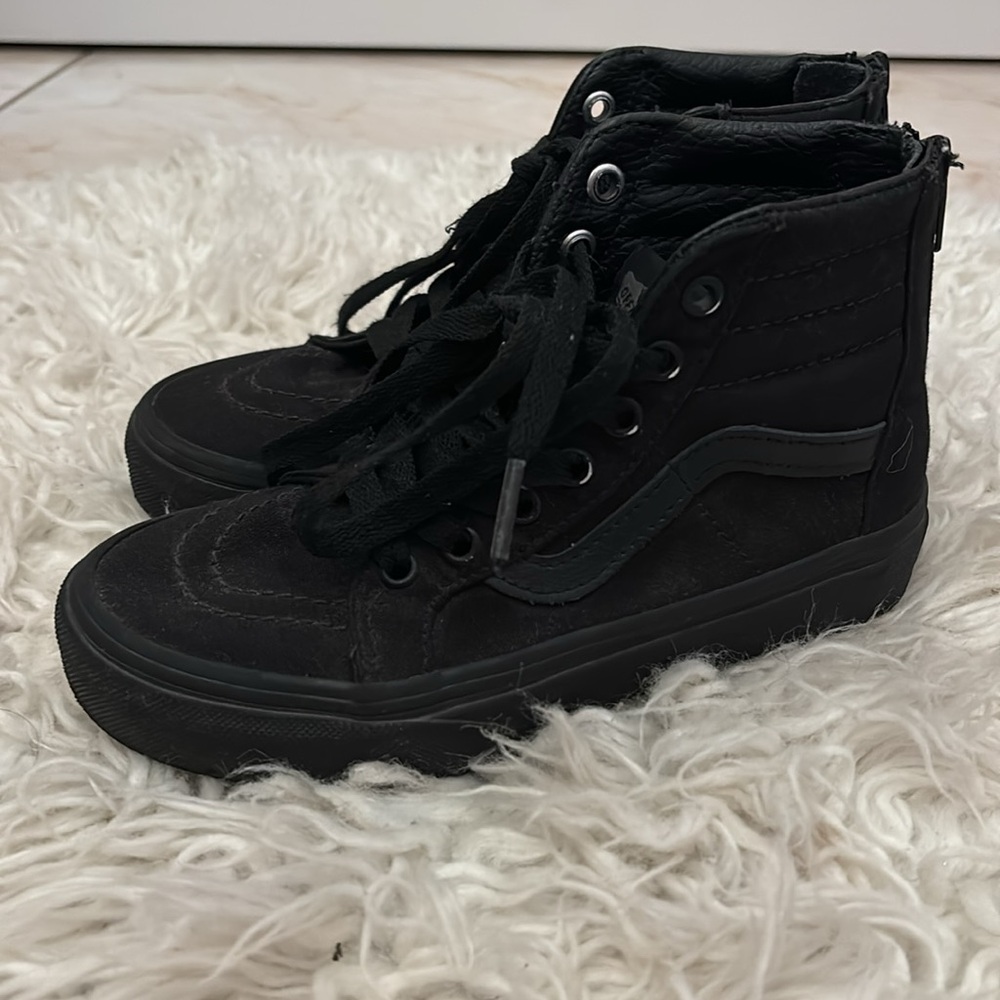 Black high top Vans